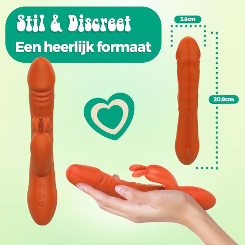 PureVibe Magic Pulsing orange rabbit vibrator