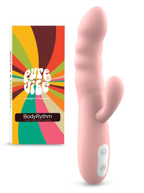 PureVibe BodyRythm pastel pink rabbit vibrator