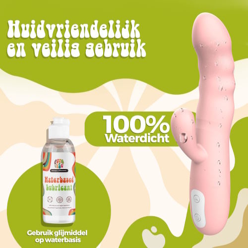 PureVibe BodyRythm pastel pink rabbit vibrator