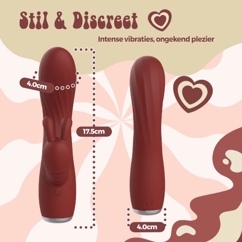 PureVibe PureSens bordeaux rabbit vibrator