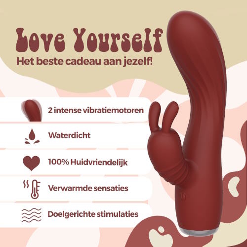 PureVibe PureSens bordeaux rabbit vibrator