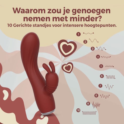 PureVibe PureSens bordeaux rabbit vibrator