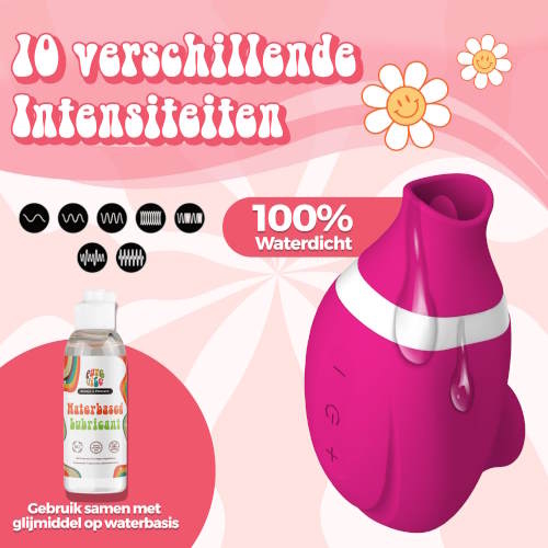 PureVibe Oral Air-Pulse Lover pink clitoris vibrator