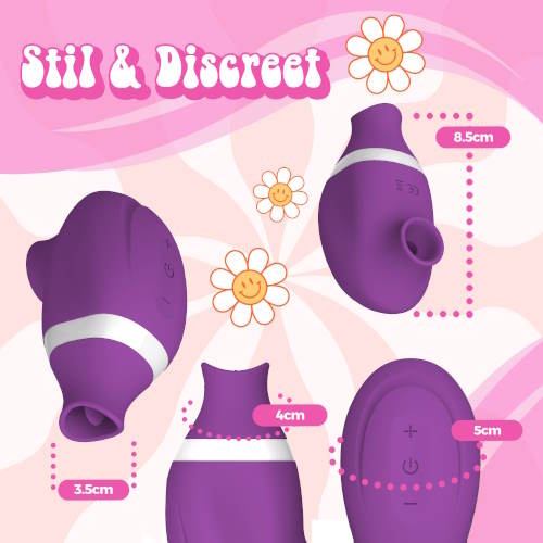 PureVibe Oral Air-Pulse Lover purple clitoris vibrator