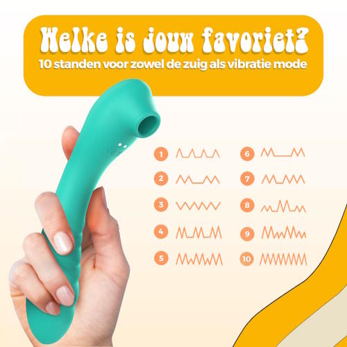 PureVibe Vibrating Air-Pulse Massager green clitoris vibrator