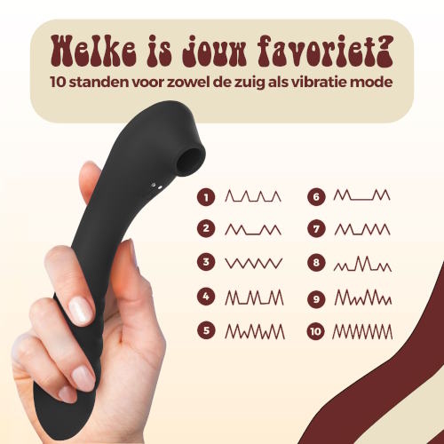 PureVibe Vibrating Air-Pulse Massager black clitoris vibrator