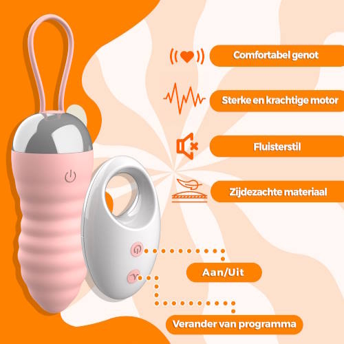 PureVibe WaveGlow pastel pink vibrating egg