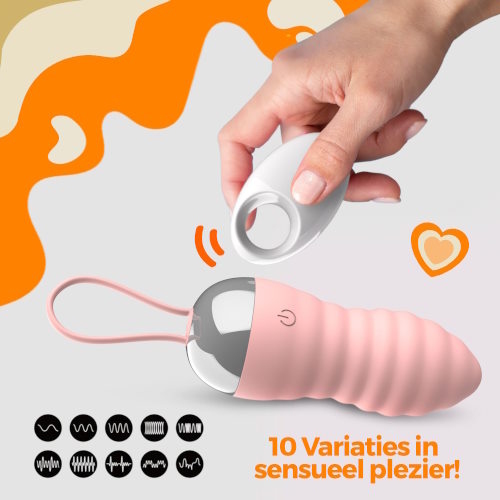 PureVibe WaveGlow pastel pink vibrating egg