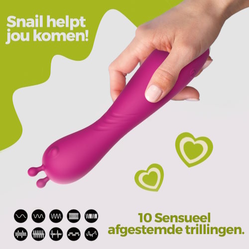 PureVibe Snail purple wand vibrator