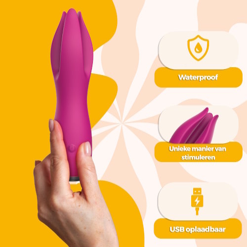 PureVibe Bliss Blossom purple wand vibrator