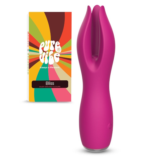 PureVibe Bliss Blossom purple wand vibrator