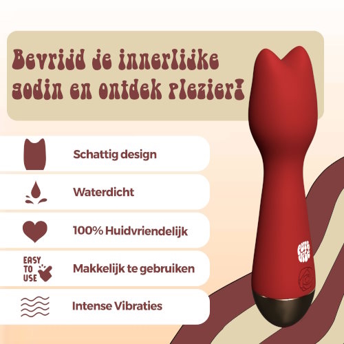 PureVibe Mini Kitty red wand vibrator