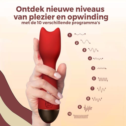 PureVibe Mini Kitty red wand vibrator