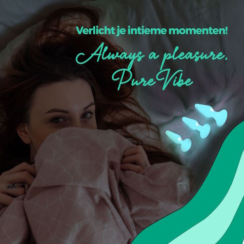 PureVibe Glow blue anal toy