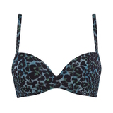 Marlies Dekkers Swimwear Panthera black/green push up bikini bra