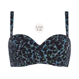 Marlies Dekkers Swimwear Panthera black/green padded bikini bra