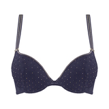 Marlies Dekkers Petit Point navy blue push up bra