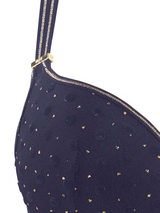 Marlies Dekkers Petit Point navy blue push up bra