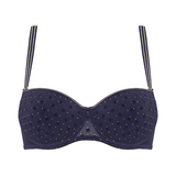 Marlies Dekkers Petit Point navy blue padded bra