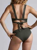 Marlies Dekkers Swimwear Cache Coeur green bikini brief
