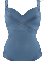 Marlies Dekkers Swimwear Cache Coeur jeans blue bathingsuit