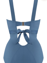 Marlies Dekkers Swimwear Cache Coeur jeans blue bathingsuit