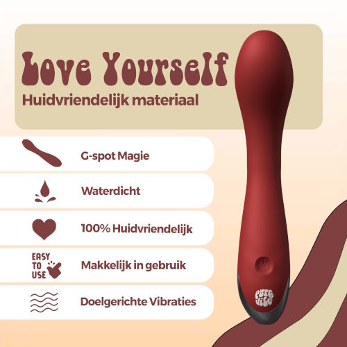 PureVibe Desire red g-spot vibrator