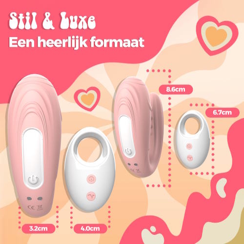 PureVibe TouchMe pastel pink clitoris vibrator