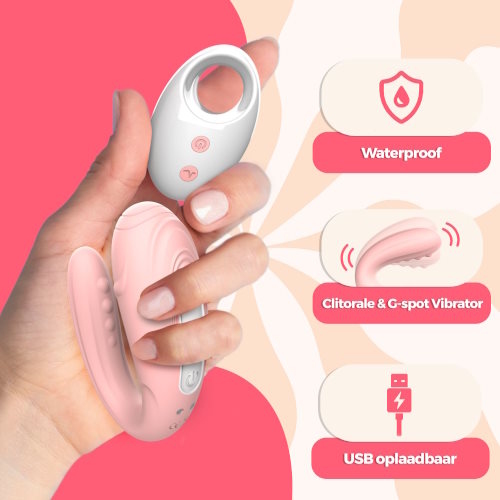 PureVibe TouchMe pastel pink clitoris vibrator
