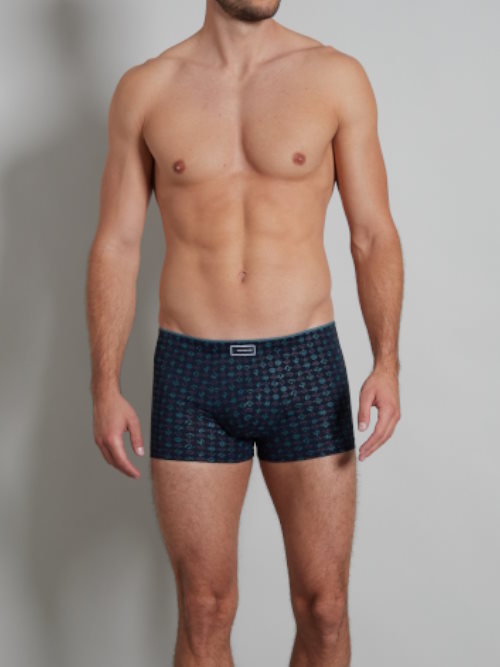 Tom Tailor Monté navy/print modal boxershort