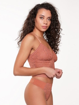 LingaDore Ginger Bread brown wireless bra