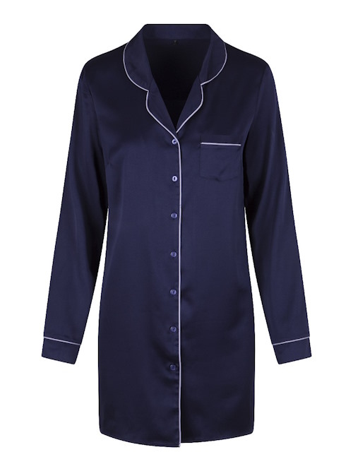 LingaDore Night Blue Ribbon navy blue nightdress