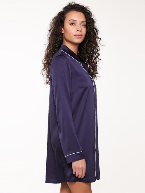 LingaDore Night Blue Ribbon navy blue nightdress