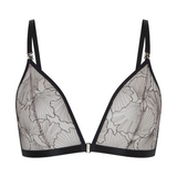 LingaDore Black Flower black wireless bra