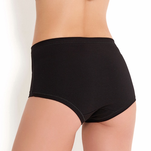 Entex Rossoporpora black high waist brief