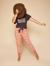 Charlie Choe T- Howdy brown sleep shirt