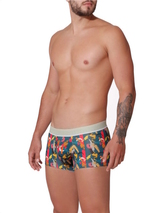 Mundo Unico Expresionismo green/print sport trunk