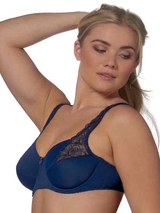 Elbrina Helen navy blue non-padded bra