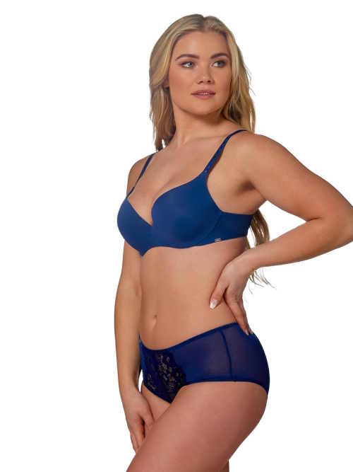 After Eden D-Cup & Up NF BO navy blue high waist brief