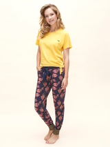 Charlie Choe Wild Flora yellow sleep shirt