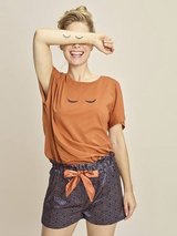 Charlie Choe Close Your Eyes navy/print pyjama trouser
