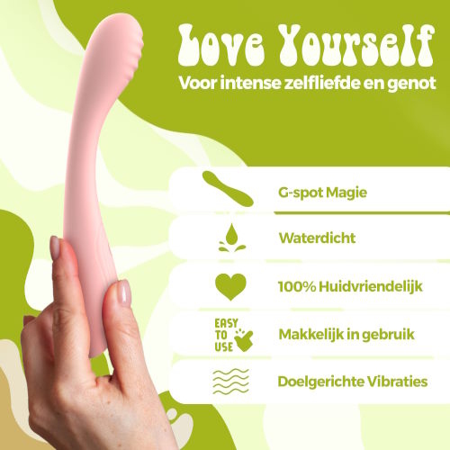 PureVibe Gigi pastel pink g-spot vibrator