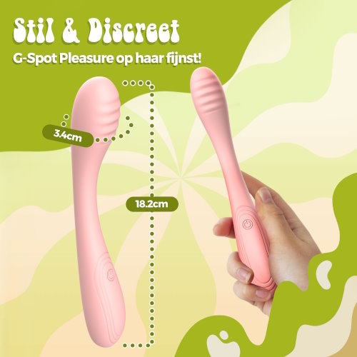 PureVibe Gigi pastel pink g-spot vibrator