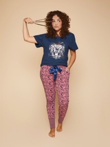 Charlie Choe Good Luck navy/print sleep shirt