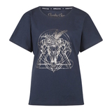 Charlie Choe Good Luck navy/print sleep shirt