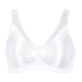 Naturana Minimizer white/print wireless bra