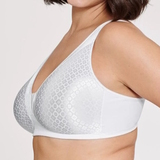 Naturana Minimizer white/print wireless bra
