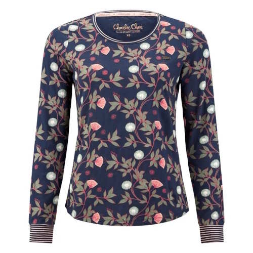 Charlie Choe Mystic Paradise navy/print sleep shirt