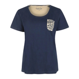 Charlie Choe Wild Hearted navy blue pyjama shirt