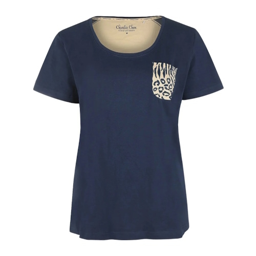 Charlie Choe Wild Hearted navy blue sleep shirt
